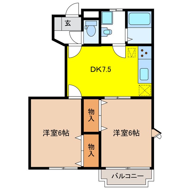 間取り図 コーポエステル