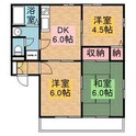カナエダハイツCの間取図