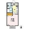 フローラＭ 1Kの間取り