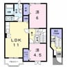 ソレアードコヤマ 2LDKの間取り
