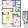 アルバⅠ 2LDKの間取り