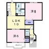 トマト＆サンライズ 2LDKの間取り