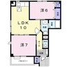 ハイツUeyama 2LDKの間取り