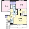 ロザージュ 2LDKの間取り