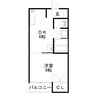 サザンコート 1DKの間取り