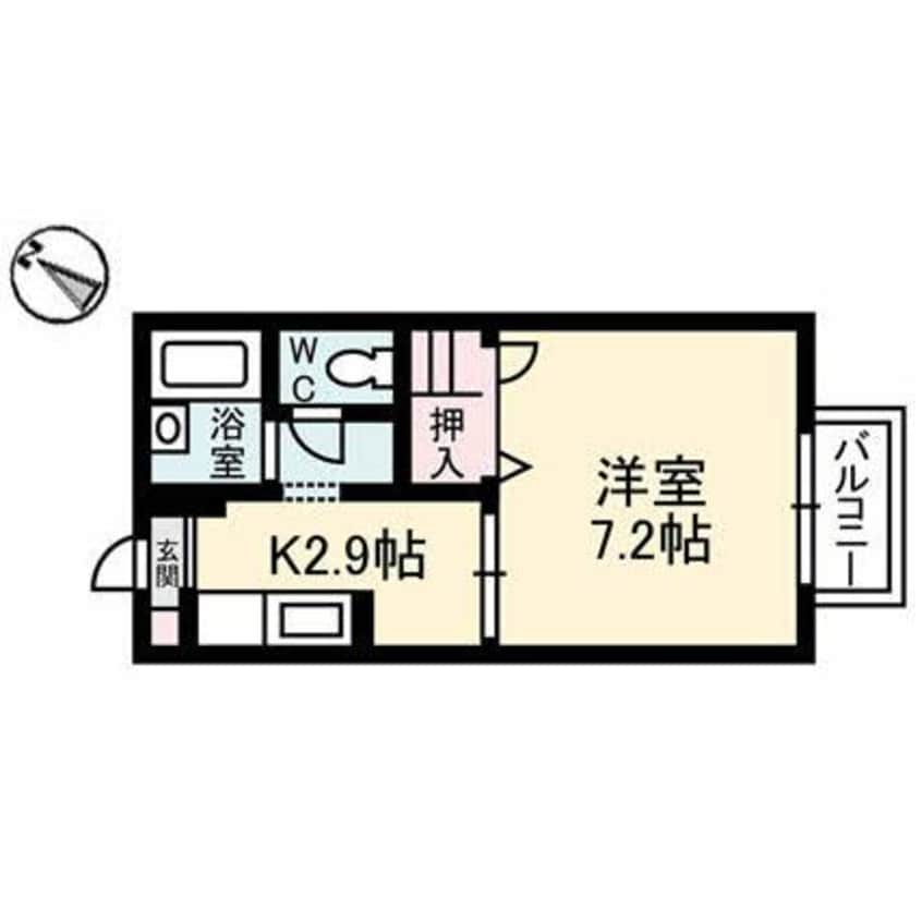 間取図 ラ・コンペールB棟