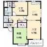 プリムリゼール　A棟 3DKの間取り