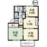 ピアットAB 3DKの間取り