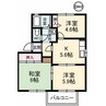 ピアットAB 3DKの間取り