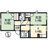 ゲーブルアン 2Kの間取り