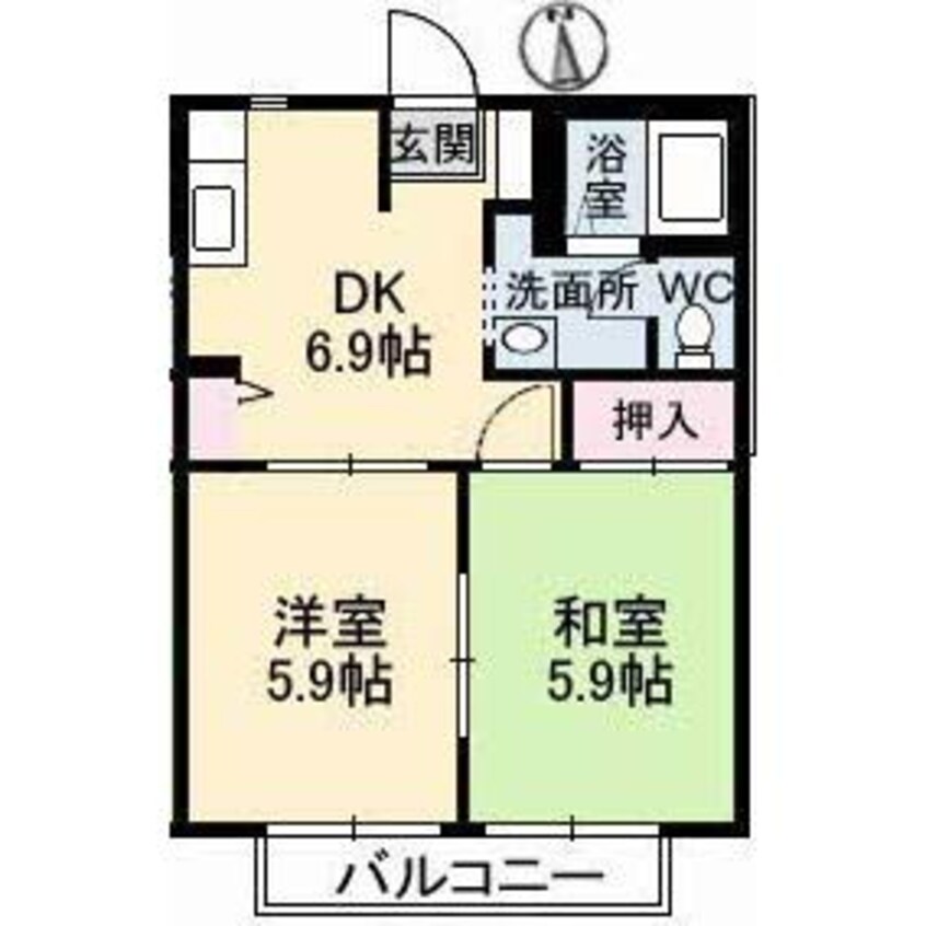 間取図 パークボナベンチャーハイツ