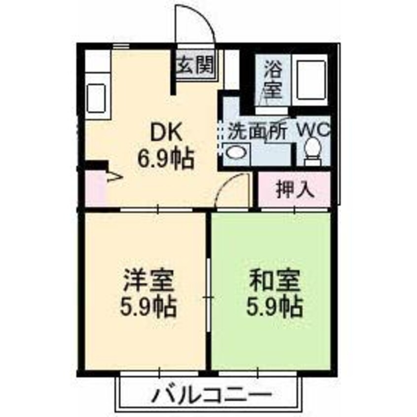 間取図 パークボナベンチャーハイツ