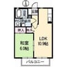 パークボナベンチャーハイツ 1LDKの間取り