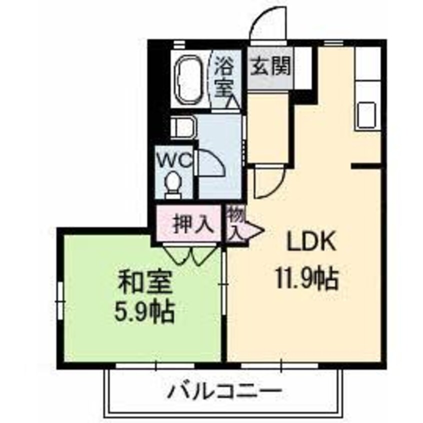 間取図 パークボナベンチャーハイツ