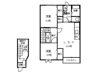 間取図 タウンアローズ70A