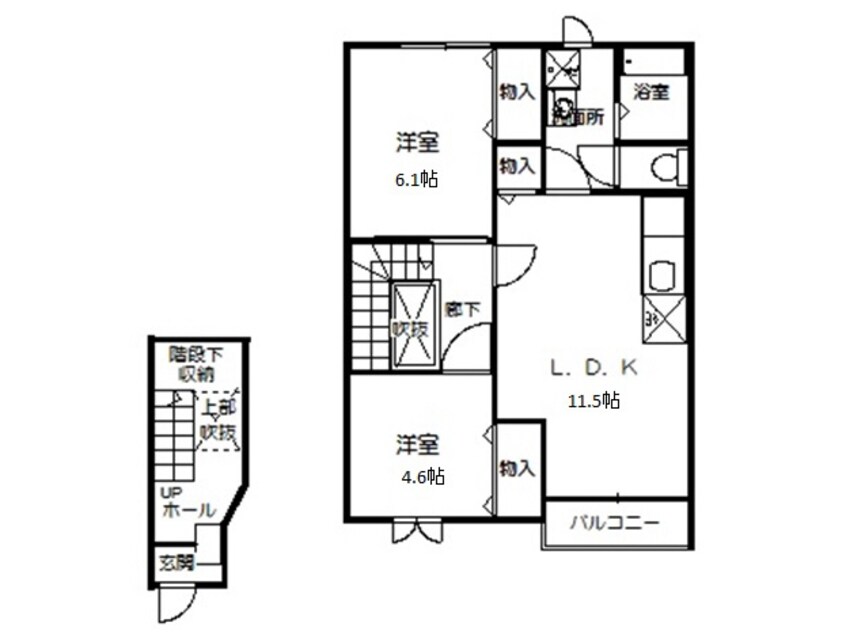 間取図 タウンアローズ70A