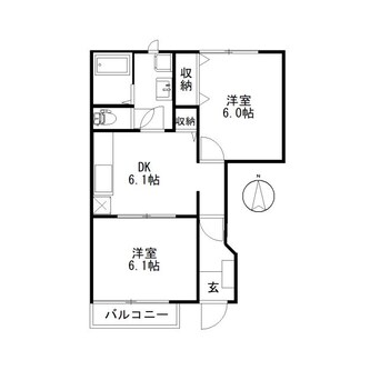 間取図 タウンアローズ70A