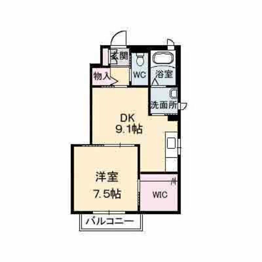 間取図 カリッサ　ビアンコ