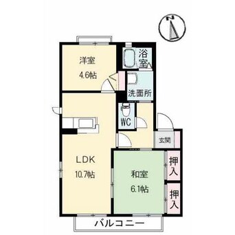 間取図 シャーメゾン立川