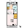 シティーパル 1Rの間取り