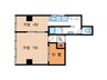 上山ビル 1DKの間取り