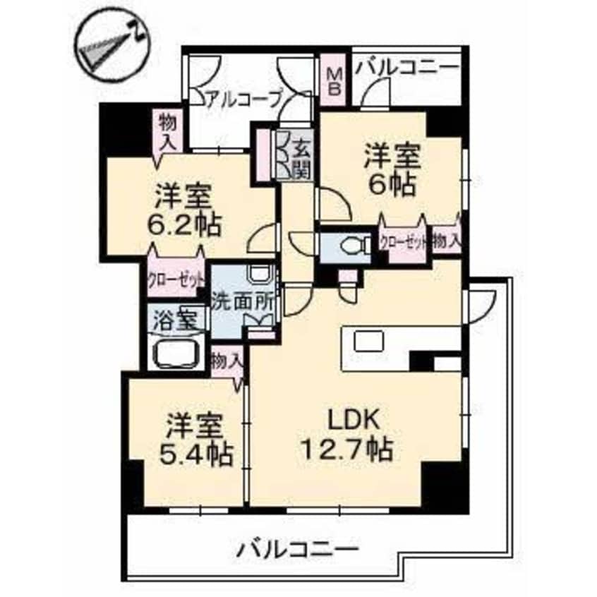 間取図 グランマスト富安