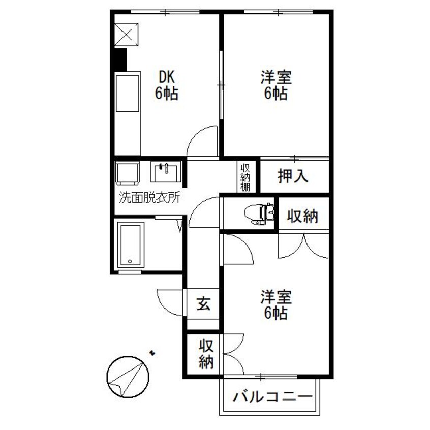 間取図 メゾン邑美野Ⅱ