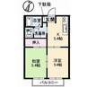 ヴィラヴェルディ34 2Kの間取り