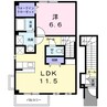 サニーレジデンスB 1LDKの間取り