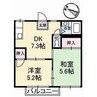 ハイツ丸山 2DKの間取り
