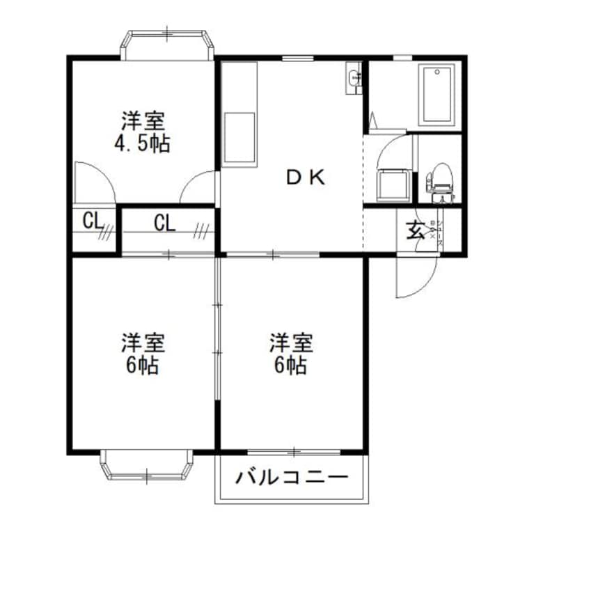 間取図 ル・シェールⅠ