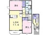 クレストールS・S・K・Ⅰ 2LDKの間取り