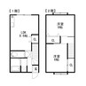 パークハイツ吉成 2LDKの間取り