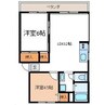 ウエストハイツ 2LDKの間取り