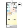 グランチェスタ 1Kの間取り