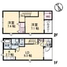 アーバンヒルズ 2LDKの間取り