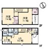 アーバンヒルズ 2LDKの間取り