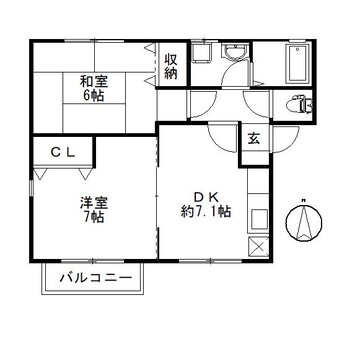 間取図 コーポノヴェル