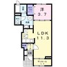 ブローテ 1LDKの間取り