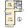 かのん 1LDKの間取り