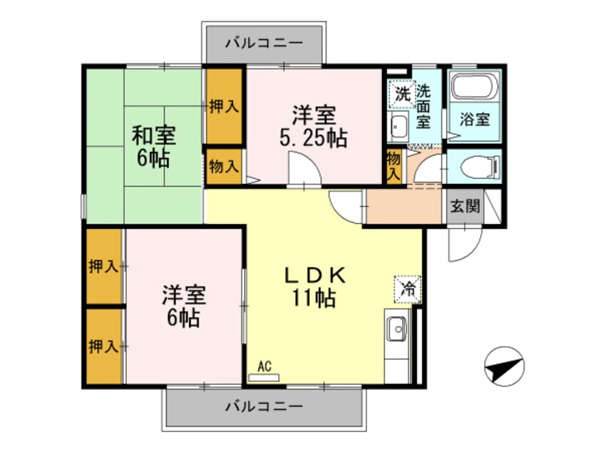 間取図 コンフォートチェリー