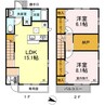 パルティール 2LDKの間取り