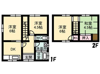 間取図 正連寺　石河邸