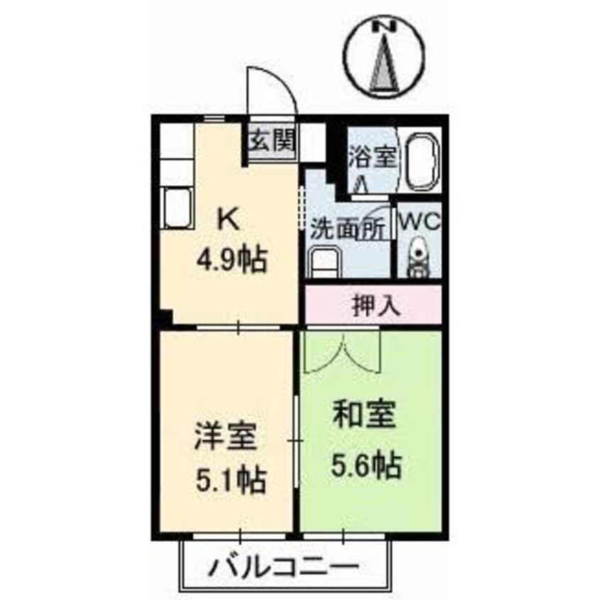 間取図 エーデルⅠ