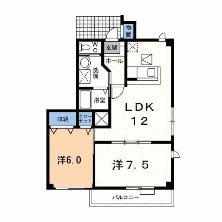 間取図 カトル・セゾンⅡ