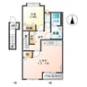 アルヴィータ 1LDKの間取り