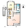 アルヴィータ 1LDKの間取り