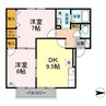 エスポワールＭ 2LDKの間取り
