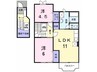Maison Deux 2LDKの間取り