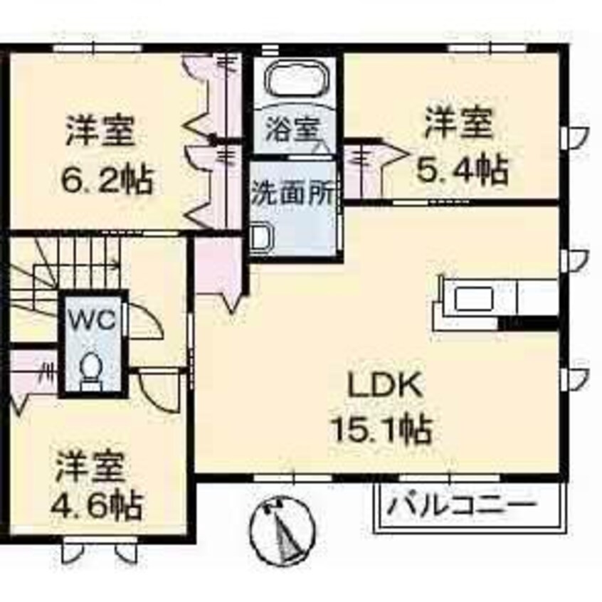 間取図 カーサ・フィオーレ